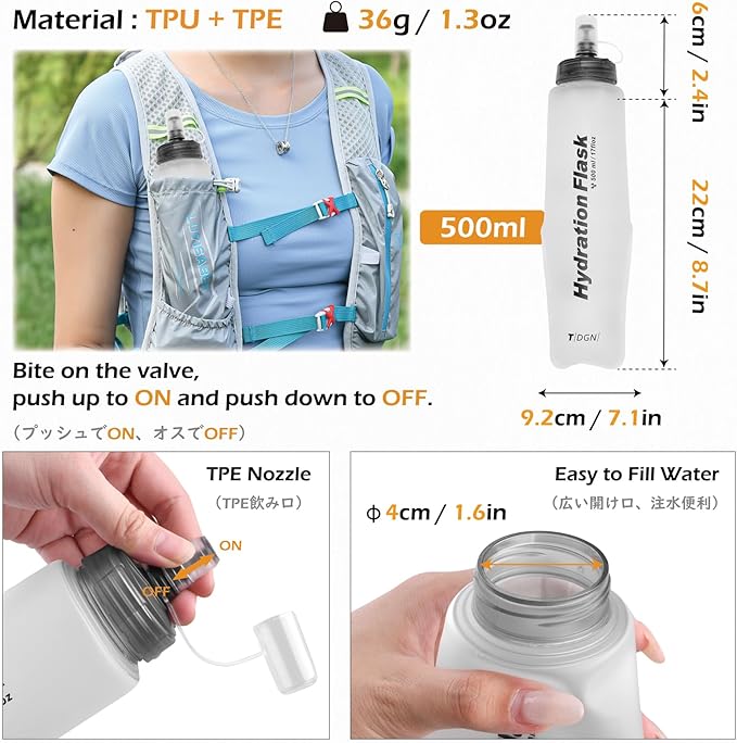 TRIWONDER Hydration Running Backpack Lightweight Water Vest for Men Women Hydration Water Pack for Cycling, Running, Hiking and Biking