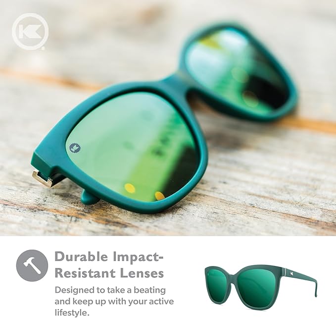 Knockaround Deja Views Polarized Sunglasses for Women - Impact Resistant Lenses & Full UV400 Protection