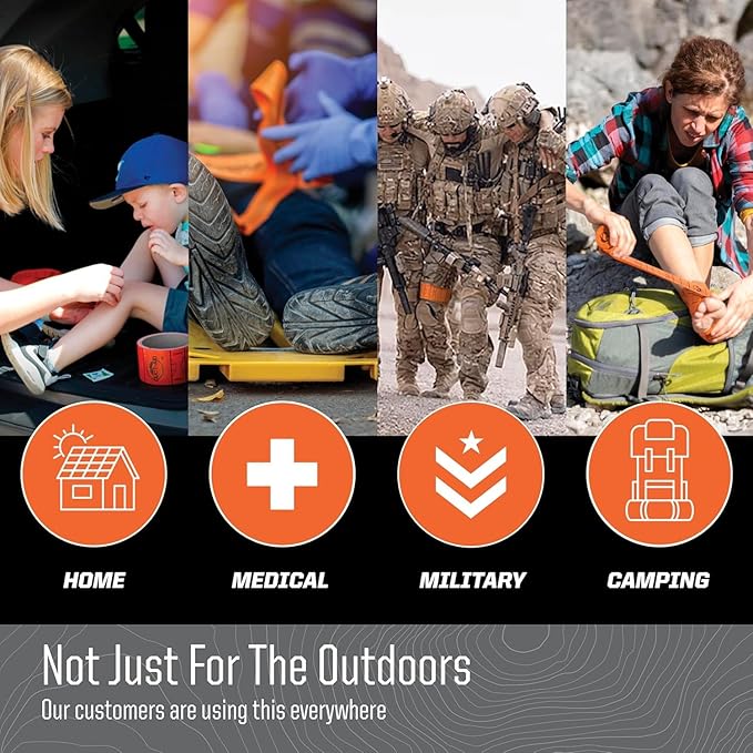 Compact First Aid Kit, Medical Grade Adhesive, Emergency Response Kit, 1 Pound (Full Kit, 2, Count)