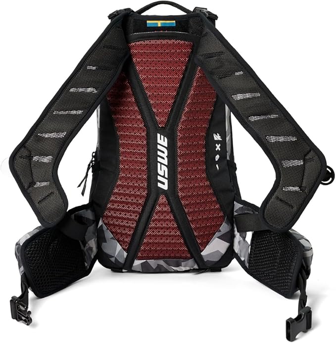 USWE Shred 25L Backpack, a High End Daypack for MTB, E-MTB, Mountain Bike, Camo/Black