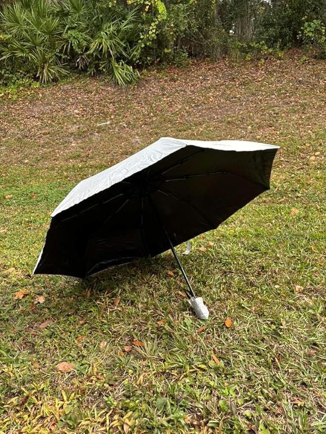 Full Automatic Three-Fold Umbrella – Windproof, Waterproof, Compact Travel Umbrella with UV Protection, Lightweight & Durable for Men and Women