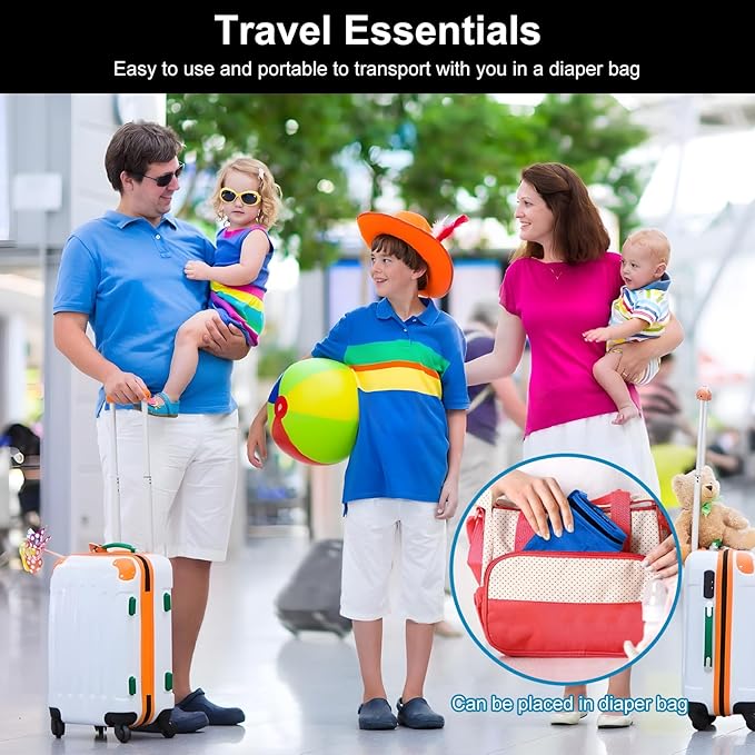 Toddler Airplane Bed, Kids Airplane Seat Extender Travel Bed, Kids Airplane Travel Essentials, Airplane Must Have for Toddlers, Portable Plane Bed for Flights