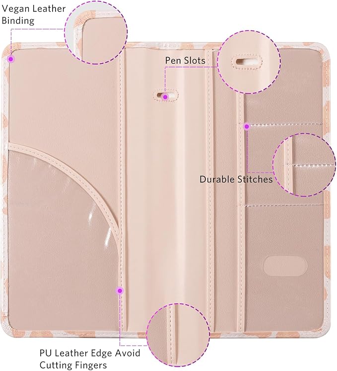 CoBak Car Registration and Insurance Holder - Vehicle Glove Box Car Organizer,Auto Truck Comparment Accessories Case with Magnetic Closure for Driver License,Cards