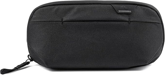 Peak Design Small Wash Pouch, Black, Weatherproof Travel Toiletry Bag, Upright or Hanging Toiletry Kit with Pockets, Magnetic Toothbrush Pocket, Wide UltraZip Opening, Toiletry Bag for Men and Women