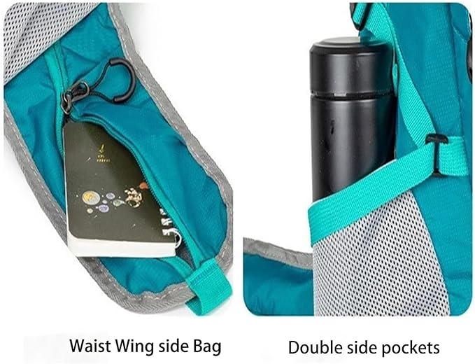 Hiking Backpack Daypack for Outdoor Travel, Lightweight Pack with Multiple Compartments, Unisex for Camping and Daily Use (Orange)