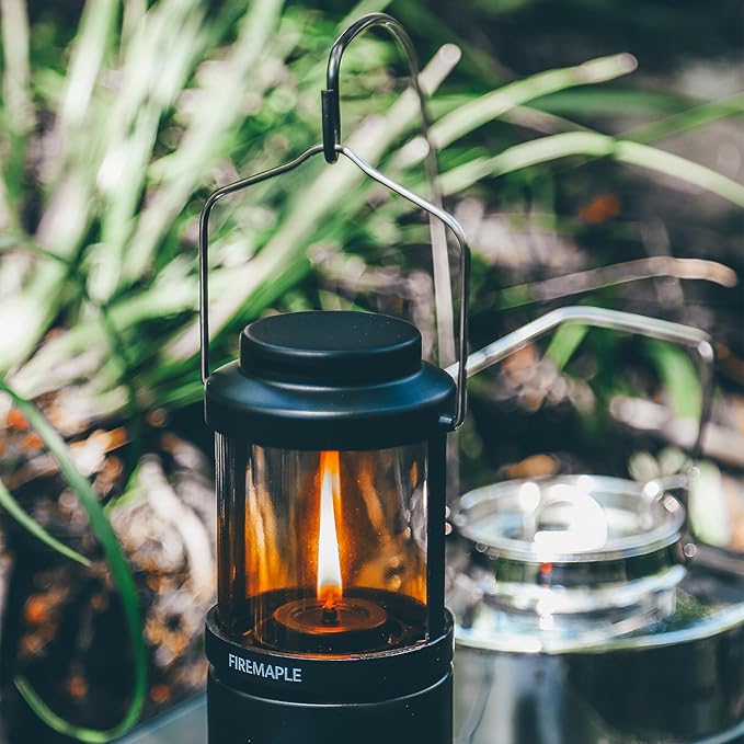 Fire-Maple Aurora Kerosene Lamp - Portable Vintage Camping Lamp with Adjustable Flame (8.3oz/236g) for Bushcraft, Emergency & Outdoor Lighting