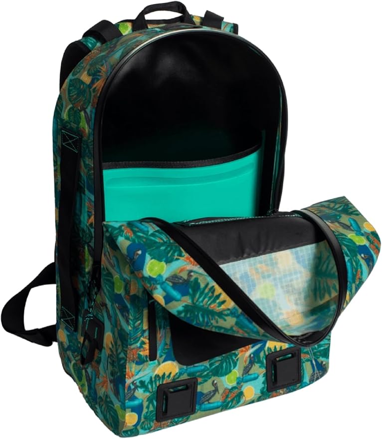 BOTE Highwater Backpack Waterproof Outdoor Zipper Dry Bag 28 Liter Capacity Molle Straps Fully Submersible Watersports Kayaking Fishing Hunting Boating