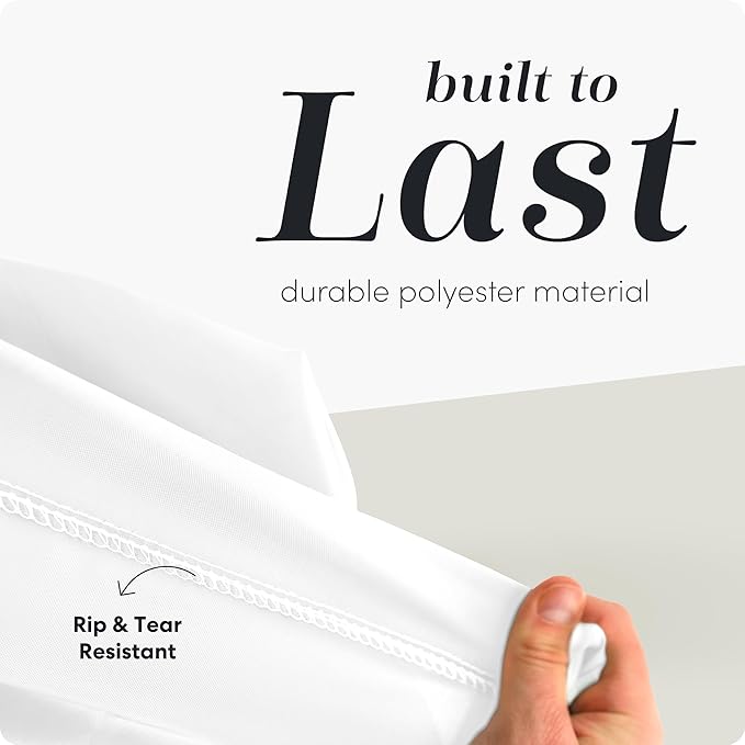 Handy Laundry Polyester Bag - Locking Drawstring Closure and Machine Washable. These Bags will Fit a Laundry Basket and Strong Enough to Carry up to 1 Load. (White)