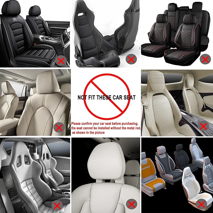 JZCreater Car Headrest Pillow, 180°Adjustable Head Neck Support Pillow, U- Shaped, Travel Sleeping Car Headrests, Only for Car Seat Headrest with 2 Metal Poles， Not for Fixed or Integrated headrests