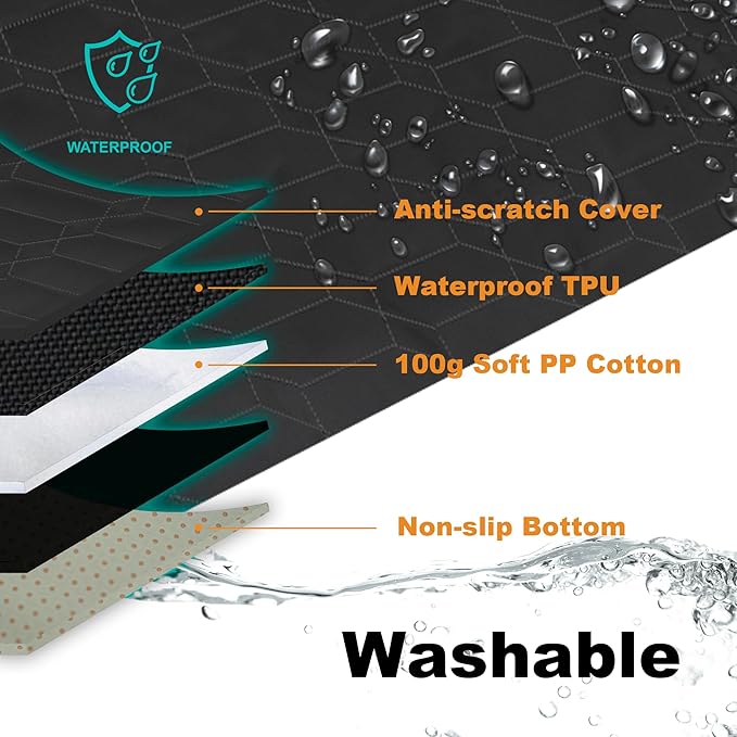 Dog Car Seat Cover for Back Seat, Dog Hammock for Trucks,Waterproof Seat Cover for Trucks with Mesh Window,Backseat Cover for Dogs in Car for F150/RAM1500/Sierra/Silverado