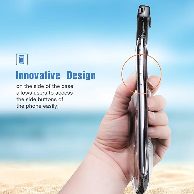 ProCase 2 Pack Waterproof Phone Pouch, Underwater Phone Case Up to 7", Dry Bag for iPhone 17 Air 16 15 14 13 Pro Plus Max, Galaxy S24 S23 S22 Ultra Pixel, Beach Essentials -Black