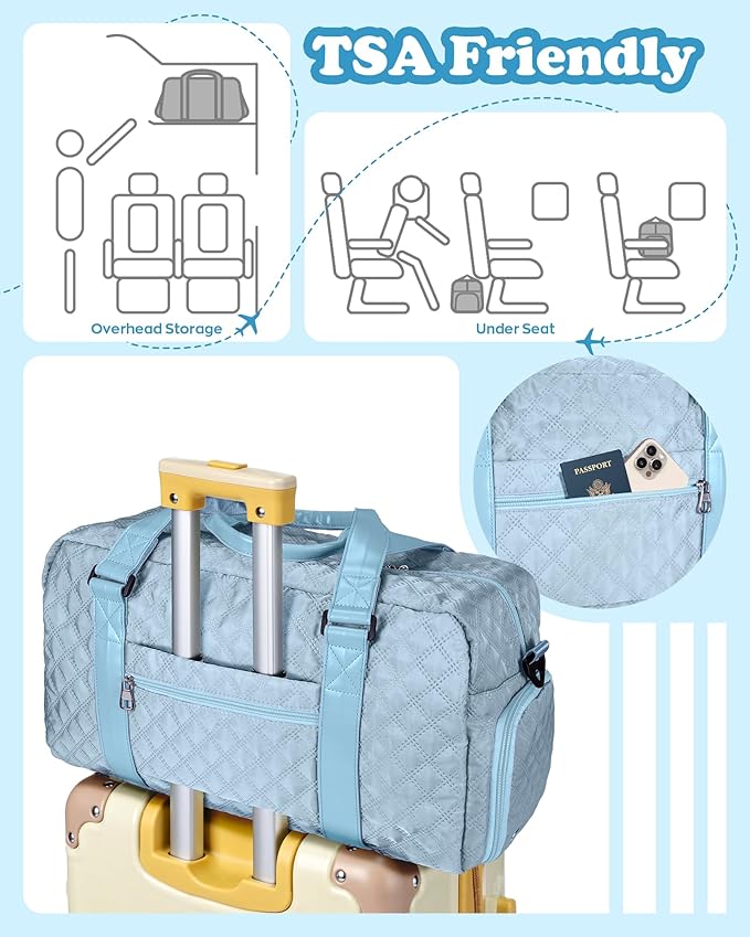 Elilier Personalized Duffle Bag Women Girls Gift: Letter Carry on bags, Dance Cheer bag Sports for Girl, Kid Gymnastics Bags, Birthday Gifts for Women Girls Kids Teens Mom Teacher