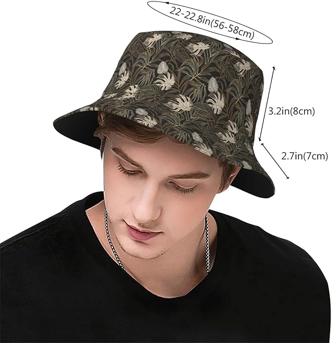 Unicorn and Pink Flower Fisherman Hat Summer Foldable UV Protection Sun Hat