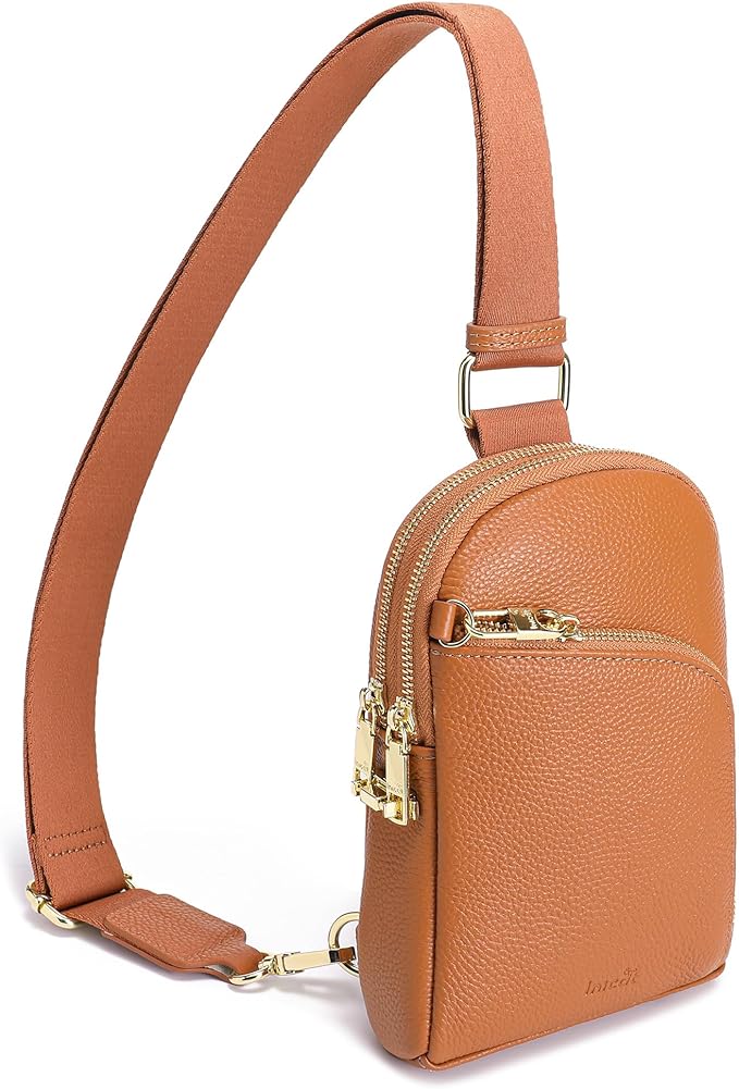 INICAT RFID Blocking Sling Bag Anti Theft Crossbody Bags Women Valentine's Day Gifts Travel Purses Vegan Leather
