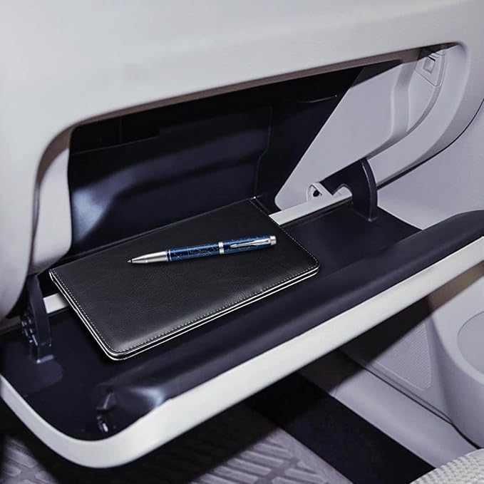 CoBak Car Registration and Insurance Holder - Vehicle Glove Box Car Organizer,Auto Truck Comparment Accessories Case with Magnetic Closure for Driver License,Cards