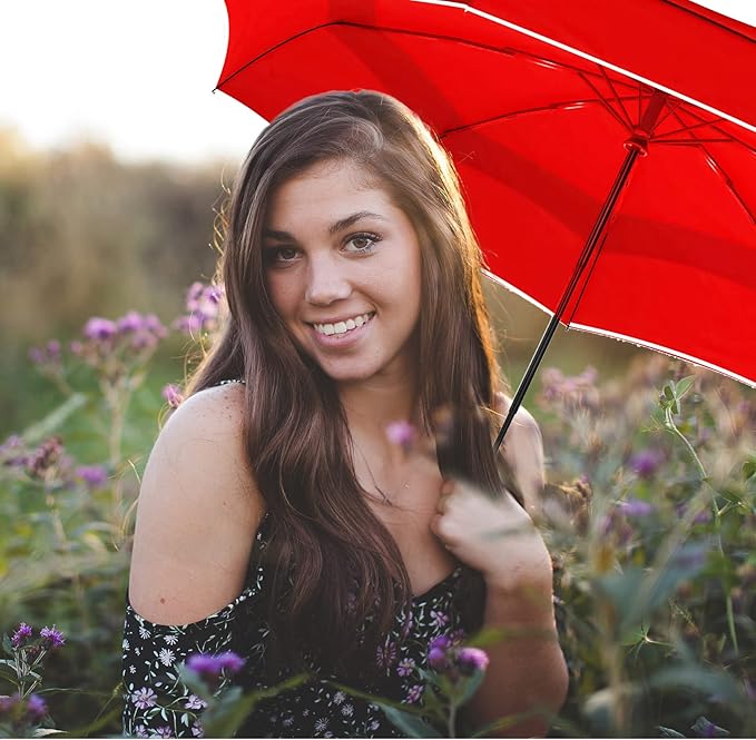 MRTLLOA 42/49 Inch Compact Windproof Travel Umbrella for Rain, Lightweight, Portable, Automatic, Strong, Waterproof Folding Umbrellas for Women, Men and Teenagers
