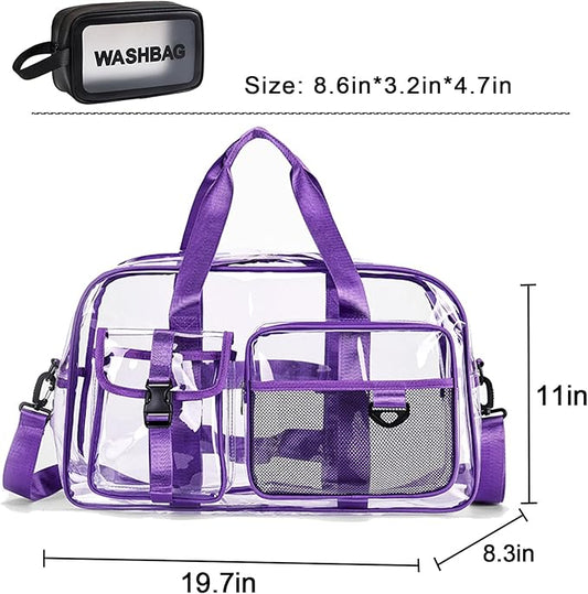 Small Gym Bag for Women, Travel Duffle Bag Carry On Weekender Bag with Shoe Compartment