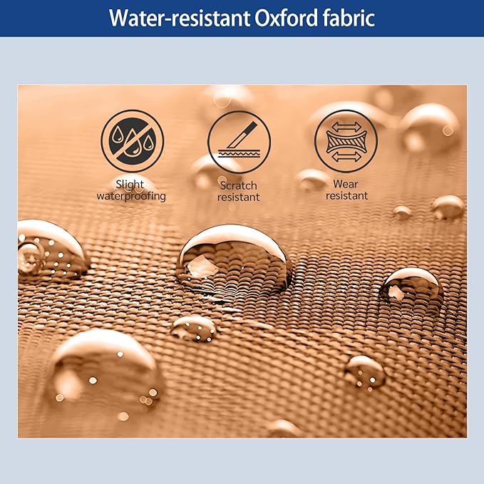 110L Expandable to 140L 32” Foldable Oxford Soft-Sided Rolling Duffle Bag with 2 Heavy-Duty Wheels,3 Large Compartments,Adjustable Shoulder Strap and Attached Organizer Pouch,Coffee