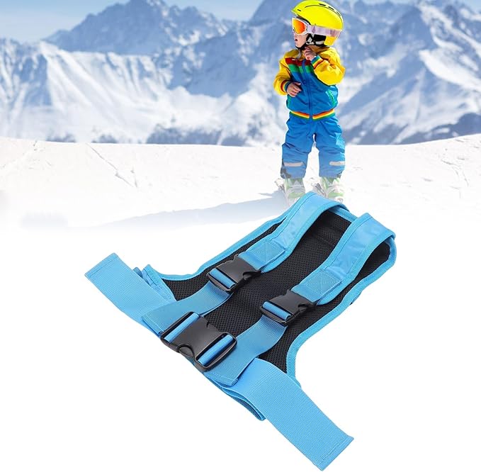 Asixxsix Kids Ski Harness, Adjustable Training Leash with Top Handle and Built in Backpack, for Skiing Snowboarding Safety Speed Control, Suitable for Children Ages 2 to 8