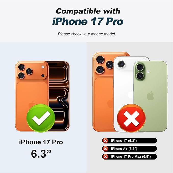 CIVICASE for iPhone 17 Pro Wallet Case with Stand,PU Leather Flip Credit Card Holder Slots (RFID Blocking),Compatible with Magsafe Magnetic Holder Phone Cover Women Men,Brown