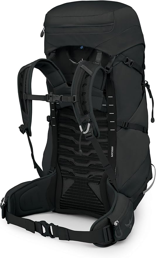 Osprey Tempest 44L Women's Lightweight Hiking Backpack - Daypack for Travel & Camping, Black/Coal Grey, XS/S