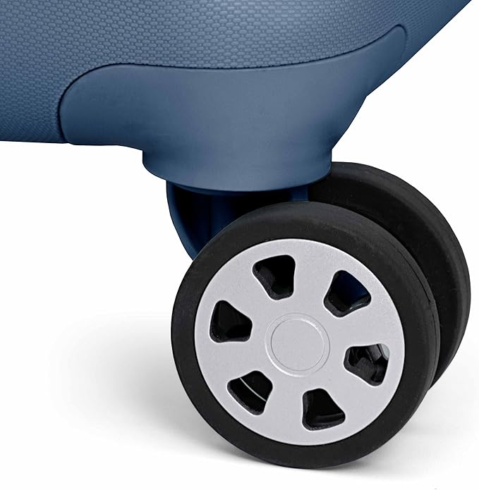 Traveler's Choice Pagosa Indestructible Hardshell Expandable Spinner Luggage, Slate Blue, 30-Inch Large