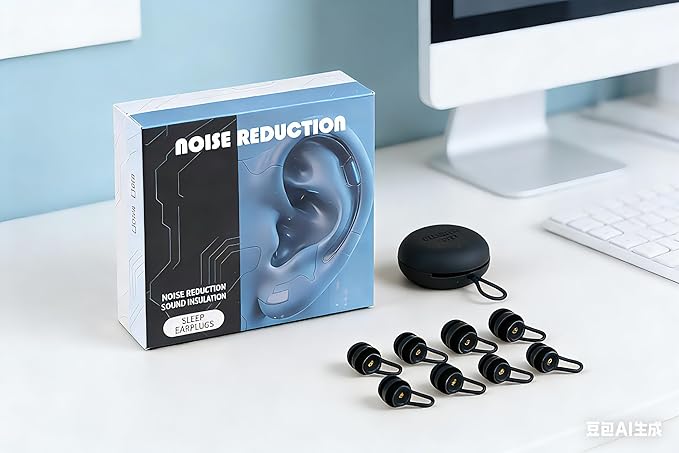 Side Sleeper Earplugs (4 Pack) -52dB Noise Reduction, Ultrasoft Silicone, Pain-Free Comfort, Snoring & Sleep Suppression, Focus & Study .Family Set 1 Box (S/M/L) with Carrying Case.