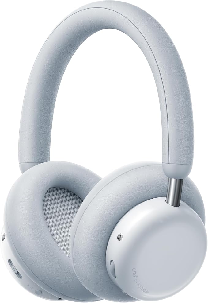 CMF by Nothing Headphone Pro Active Noise Canceling Wireless Headphones Bluetooth 5.4 Over The Ear Headset, 50H ANC Playtime, Bass&Treble Slider, Custom EQ&Spatial Audio, Hi-Res LDAC, Light Grey