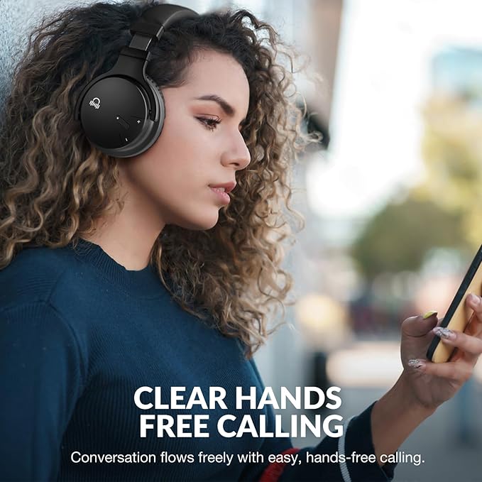 Million Sold Classic E7 Active Noise Cancelling Headphones with Upgraded HD Sound, Wireless Bluetooth Headphones Over The Ear Unequaled Comfort, Vivid Deep Bass, for Home Office Travel Birthday Gift