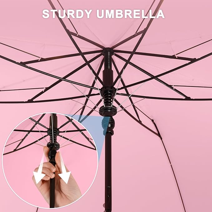Duck Handle Umbrella Kids - Compact Portable Folding Lightweight Small Strong Wooden Duck Windproof Travel Umbrella for Kids Gifts