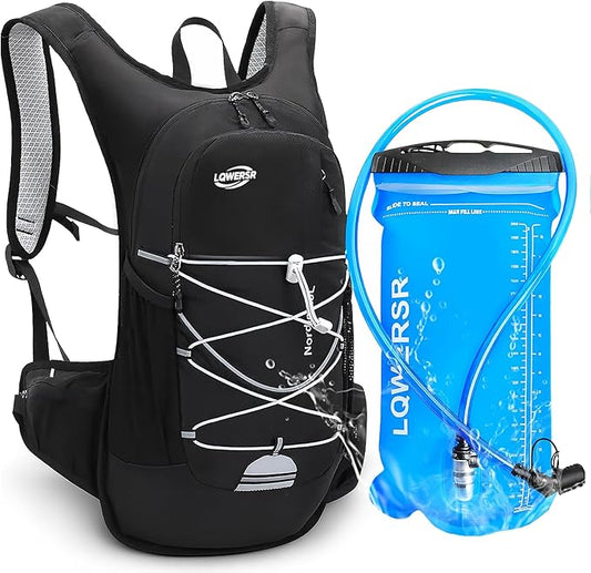 20L Hydration Backpack Pack with 2L Water Bladder Lightweight Hiking Backpack for Women Men, Adjustable Chest Straps Running Hydration Vest for Hiking, Cycling, Climbing