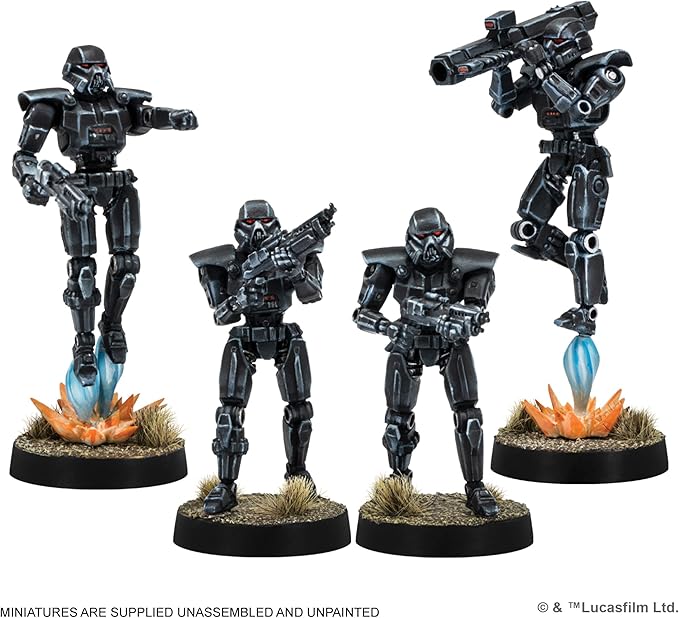 Asmodee Star Wars: Legion Imperial Dark Troopers Unit Expansion - Tabletop Miniatures Game, Strategy Game for Kids and Adults, Ages 14+, 2 Players, 3 Hour Playtime