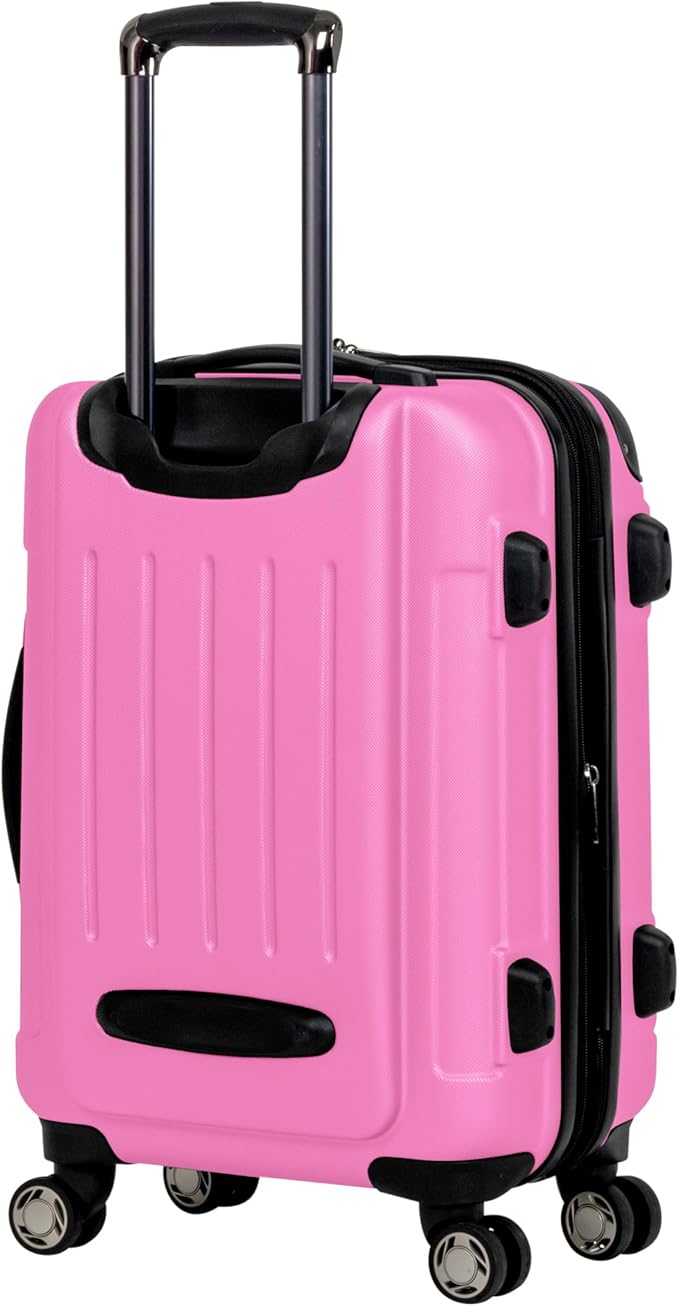 Kenneth Cole REACTION Renegade Luggage Expandable 8-Wheel Spinner Lightweight Hardside Suitcase, Watermelon, 2-Piece Set (20"/28")