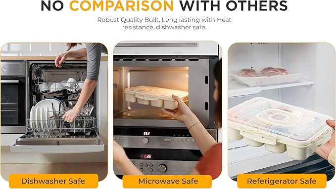 Snackle Box Container - Divided Serving Tray with Lid & Handle - Portable Multi-Compartment (10 & 5) Snack Organizer for Travel, veggies, Nut, fruit, Picnic & party - Dishwasher &Microwave safe