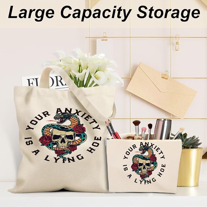 Writer Sewing Doctor Seam Principa Cosmetic Makeup Bag Beach Canvas Tote Bag for Women Girls Christmas Birthday