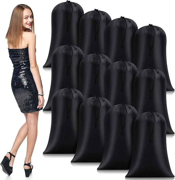 Nuanchu 12 Pcs 40 x 60 Extra Large Laundry Bag Giant Storage Laundry Reusable Multipurpose Bag for Damp Proof Luggage Suitcase Clothes Comforters Furniture Blankets Cover