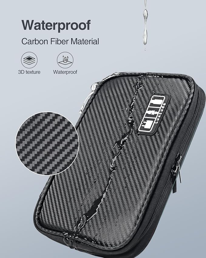 Luxtude Cord Organizer Travel, Cable Organizer Bag, Portable Electronics Organizer, Travel Essentials for Cord Storage/Charger Storage/Cable Storage