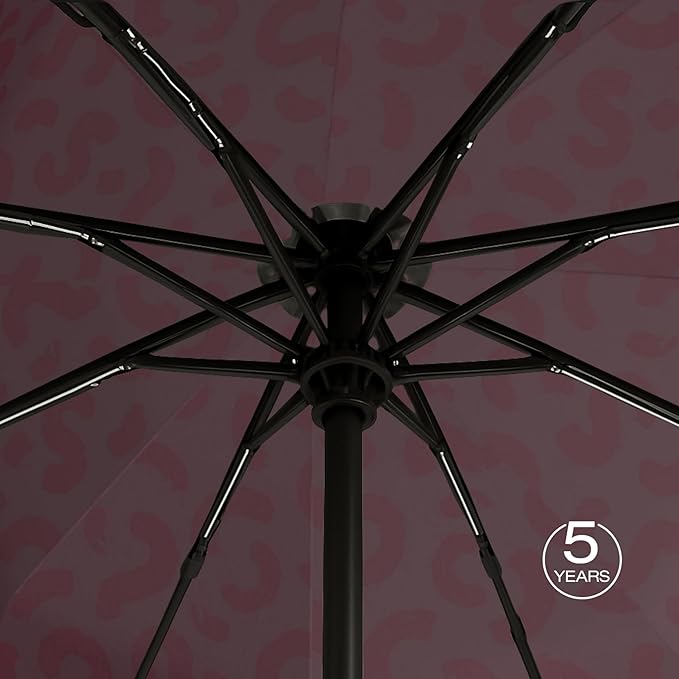 Knirps A.200 Medium Duomatic Windproof Umbrella for Adults – Automatic Open Close 38.5" Canopy, Travel Case Included