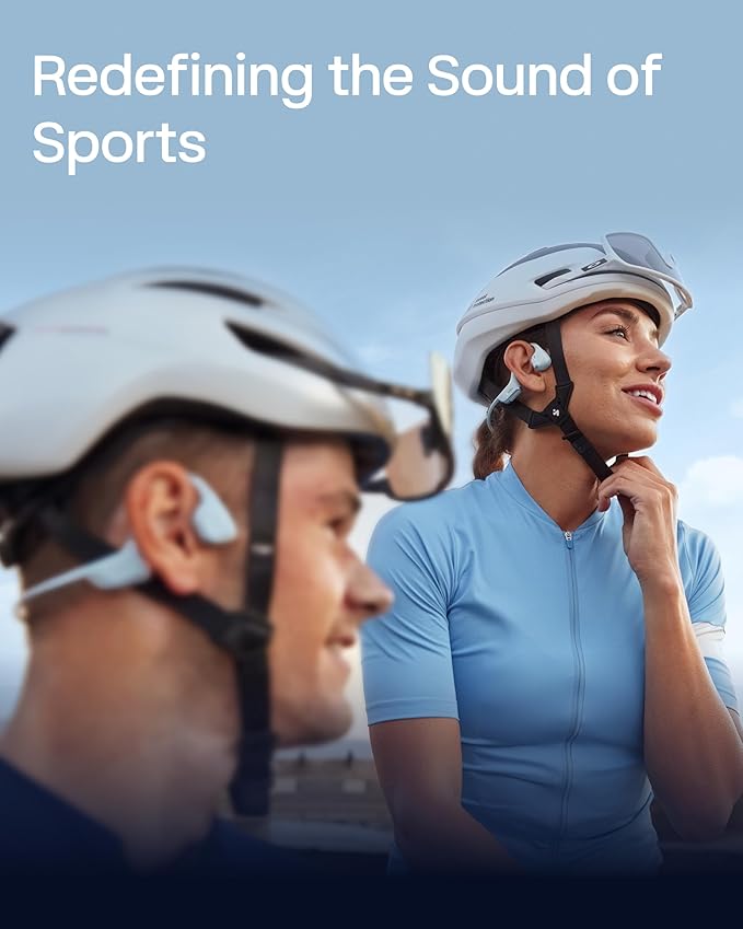 SHOKZ New OpenRun Pro 2 Mini -Open-Ear, Bone Conduction Sport Headphones -with Reflective Strip -Sweat Resistant, Workout Headphones -Secure, Wireless, Comfortable Fit -Deep Bass and Smart Mic App