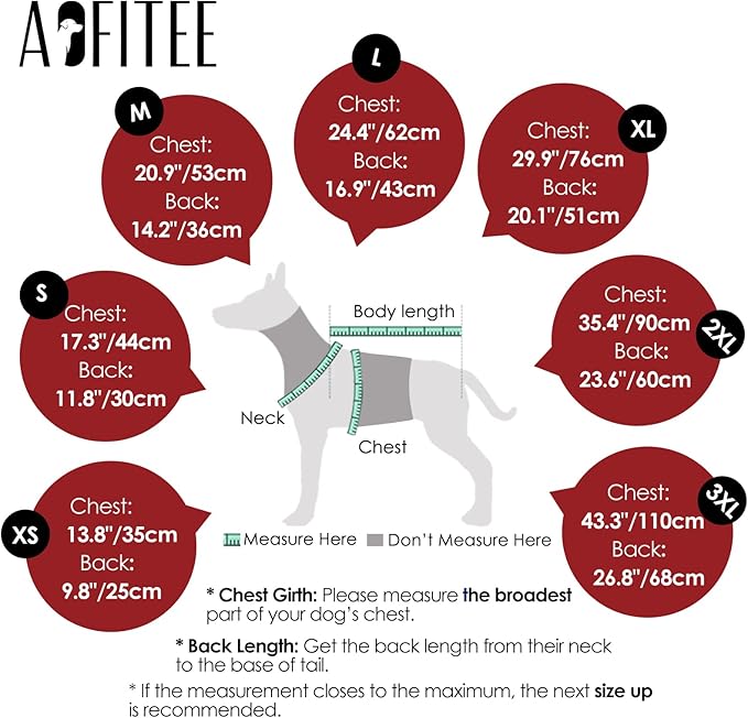 AOFITEE Dog Coat for Large Dogs, Warm XL Dog Jacket Winter, Pet Winter Coat with Harness Built in, Fleece Puffer Jacket Waterproof Reflective Snowsuit for Extra Large Dogs, Christmas Red XL