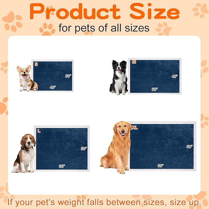 Smiry Waterproof Blanket Throw for Large Dogs, Soft Reversible Dog Blanket for Sofa Couch Bed, Washable Leakproof Sherpa Fleece Furniture Couch Protector(50"x60", Navy/White)