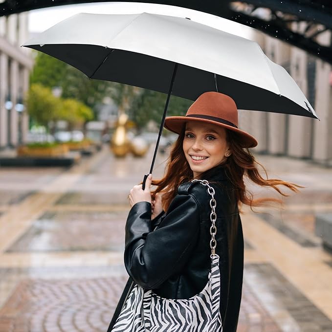 G4Free Mini Ultralight Umbrella UPF 50+ UV Protection Compact Lightweight Travel Umbrella Super Slim Small Portable Automatic Open and Close,40 Inch