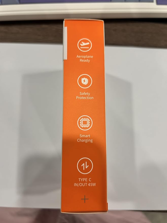 J2621 Power Bank Portable Charger 20000mAh 45W, PD3.0 QC 4.0 Fast Charging Battery Pack with LED Display,2 USB-C,2 USB-A for iPhone 15 16, MacBook