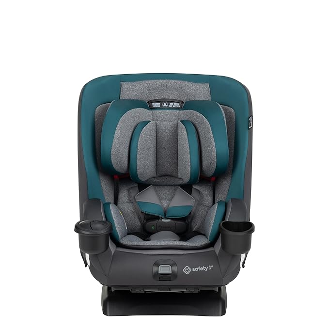 Safety 1st EverSlim 4-in-1 Convertible Car Seat, SecureTech Chest Clip, Ultra-Slim, 4-Mode Infant to Booster, Baby Car Seat, Fits 5-100 lbs, Memory Foam, Fiddlehead
