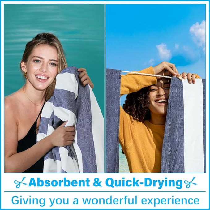 Oversized Turkish Beach Towel Blanket XXL Cotton Sandproof Towels Boho Woven Extra Large Big Sand Free Giant Throw Blankets Huge Quilt XL Picnic Camping Necessities Cloud for Adult Gifts