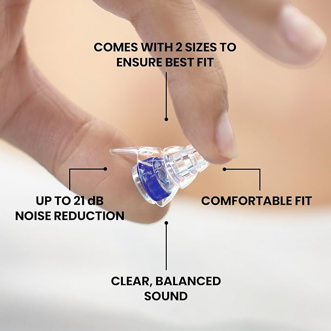 Eargasm High Fidelity Earplugs: Portola Festival Edition - Noise Reducing Ear-Plugs for Hearing Protection at Music Festivals, Loud Environments, Concerts, Live Events, Sporting Events