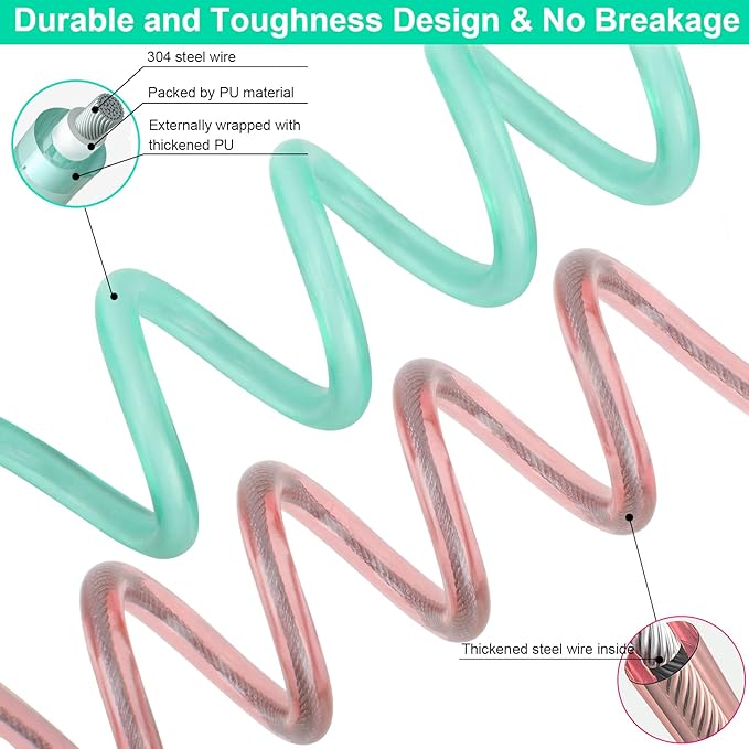 Blisstime Toddler Leash, 2 Pack Kid Leash Anti Lost Wrist Link with Key Lock Baby Leash Harness for Toddler (Mint Green+Pink)