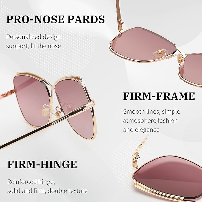 FEISEDY Womens Cute Sunglasses Oversized Butterfly X Shape Design Cateye Lady Sunglasses B2738