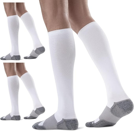 Medical Compression Socks 20-30 mmHg for Men Women (3 Pairs) - Best Support for All Day Wear, Pain Relief, Circulation