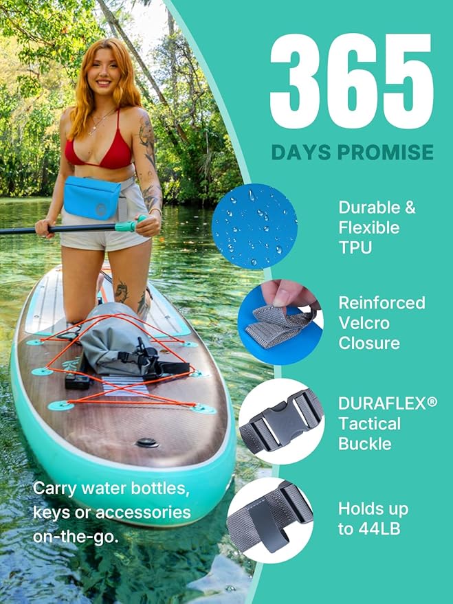 niphean IPX7 Waterproof Fanny Pack with Magnetic One-Hand Closure, Durable Waterproof Dry Bag Kayaking Accessories, Paddle Board, Beach Cruise Essentials, 2.5L Phone Pouch Dry Bags for Men & Women